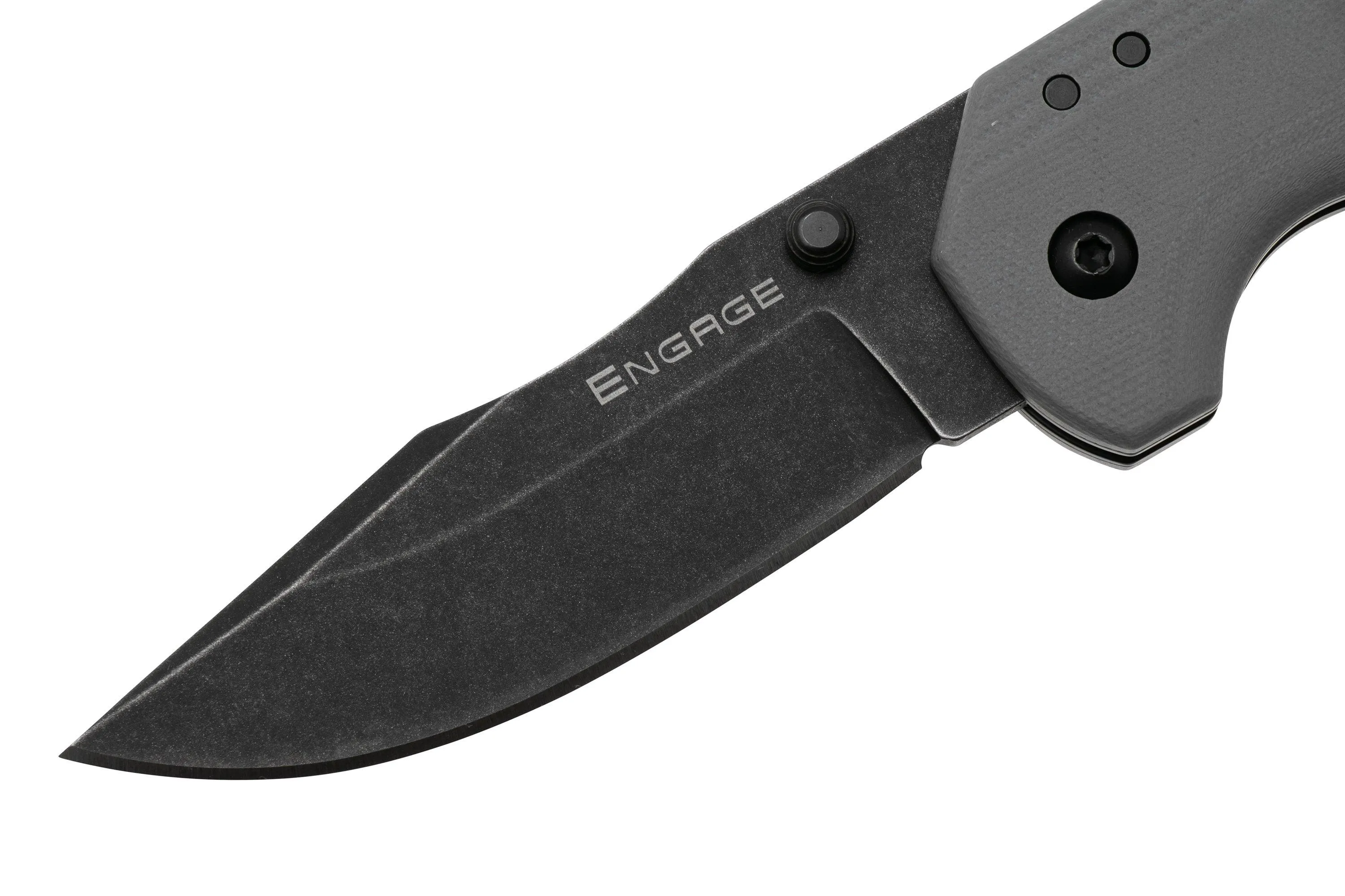 COLD STEEL ENGAGE CLIP POINT FL30DPLD10BGY BLACKWASHED AUS10A, GRAY G10, NAVAJA