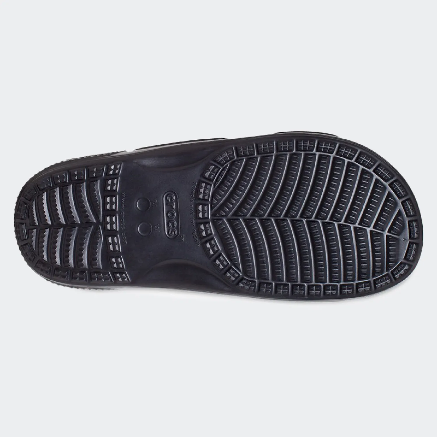 CROCS CLASSIC HEART PRINT SLIDE  NEGRO