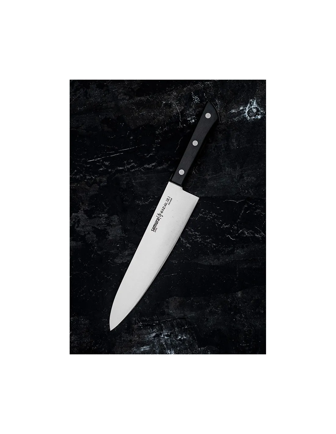 Cuchillo de Chef Samura Harakiri, hoja 215 mm.