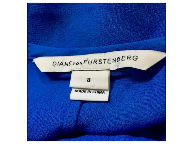 Diane Von Furstenberg Vestido azul royal Eribec DvF 