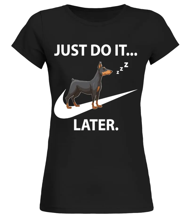 Doberman Pinscher Camiseta cuello redondo Mujer