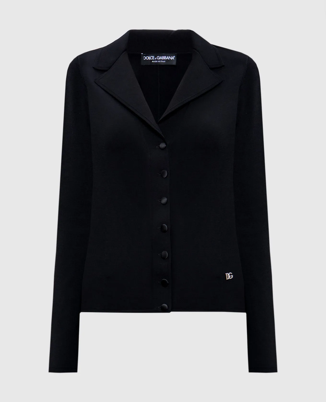 Dolce&Gabbana Black jacket with metallic DG logo
