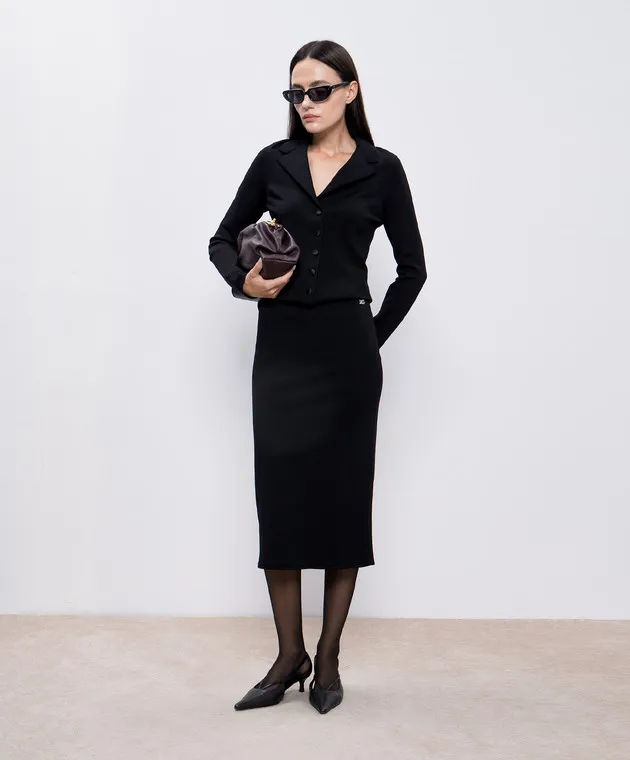 Dolce&Gabbana Black jacket with metallic DG logo