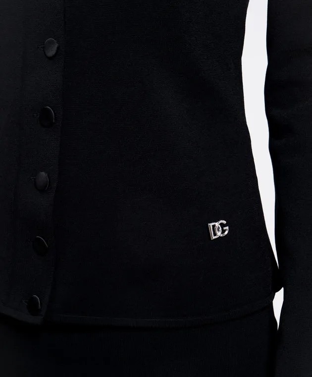 Dolce&Gabbana Black jacket with metallic DG logo