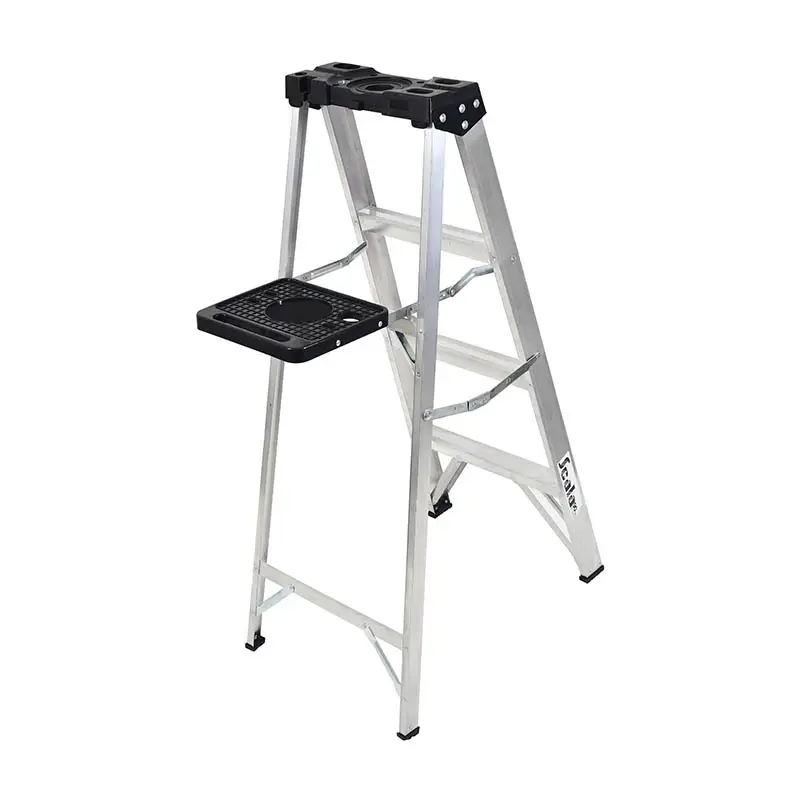 ESCALERA DE TIJERA SCALA SC231404 ALUMINIO 90 KG NEGRO