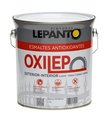ESMALTE SINTéTICO ANTIXIDANTE LEPANTO OXILEP LISO  621 NEGRO BRILLANTE 250ML