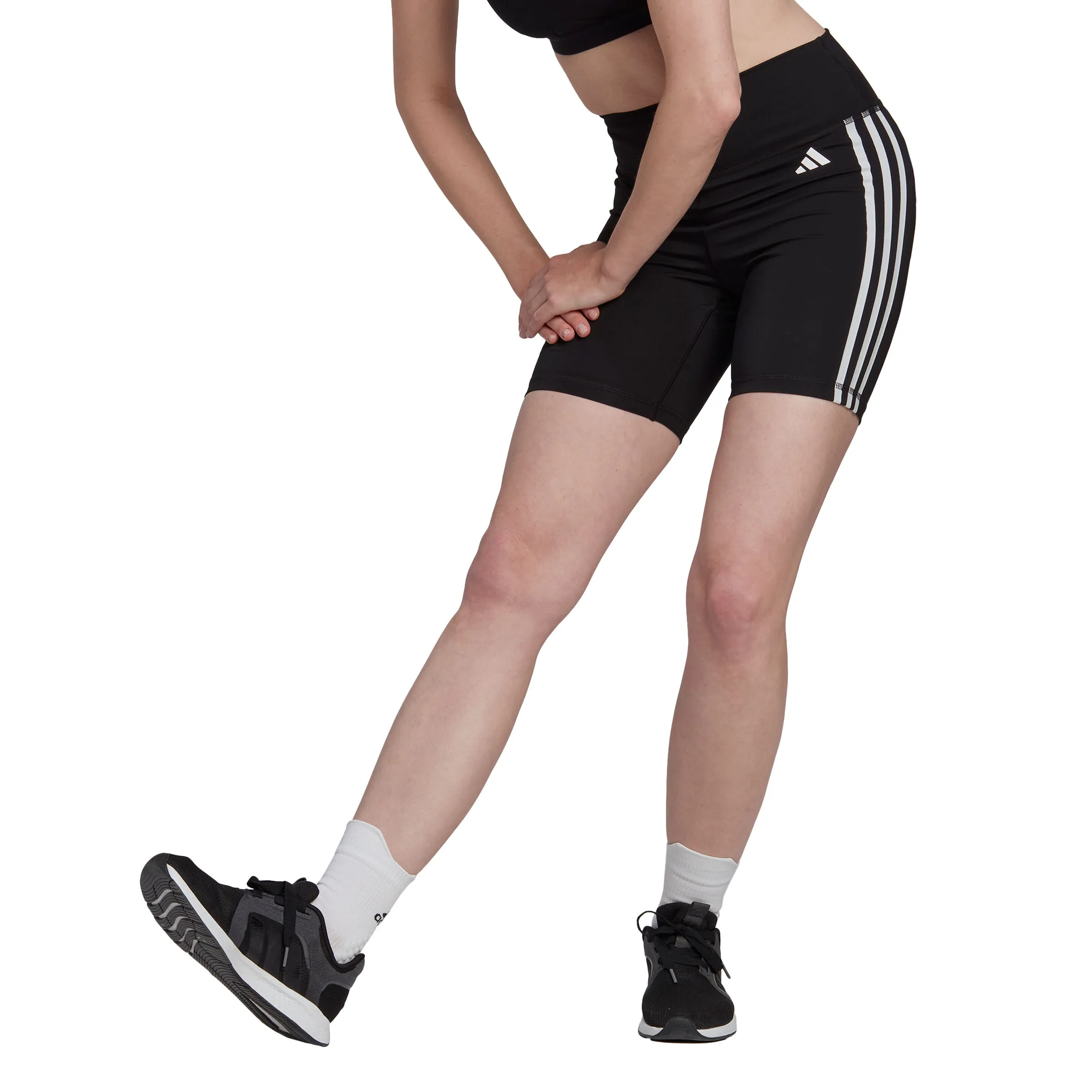 ESSENTIALS TRAINING 3STRIPES HIGHWAISTED MALLA MUJERES