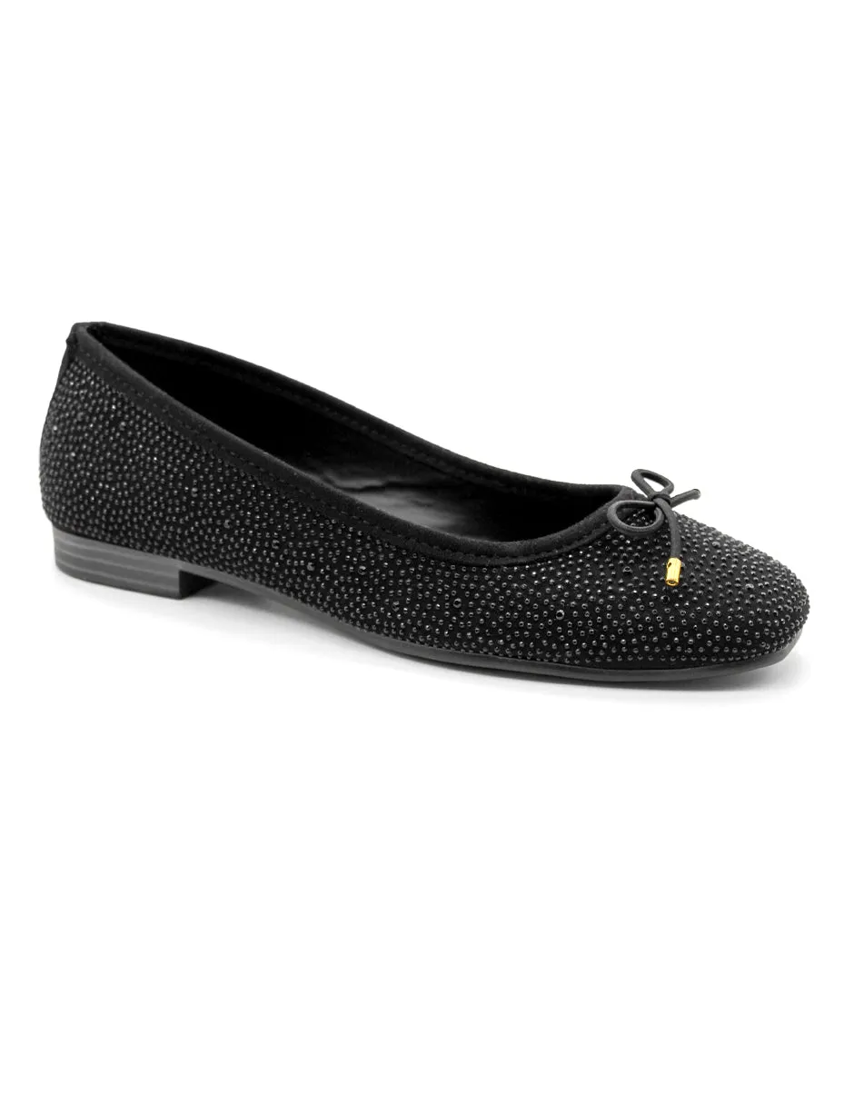 Flats clásicas Exterior Textil Color Negro Para Mujer De RBCOLLECTION