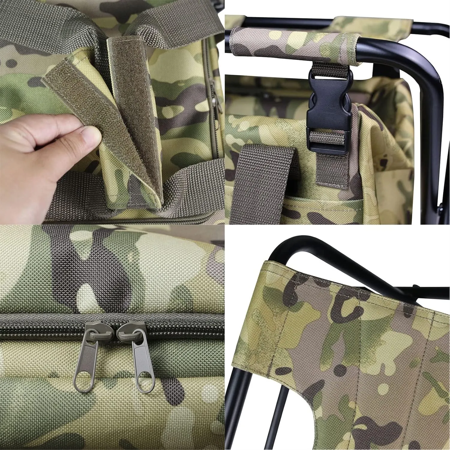 GBNYTT Silla de pesca multiusos para exteriores  silla de pesca  camping  montañismo  plegable  con bolsa de almacenamiento  apa