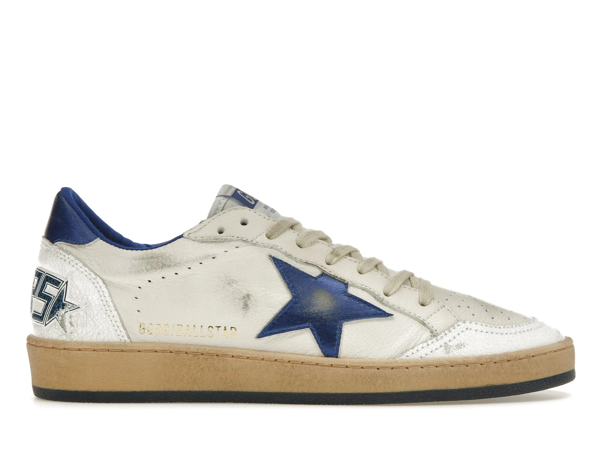 GOLDEN GOOSE BALLSTAR LOW WHITE BLUETTE