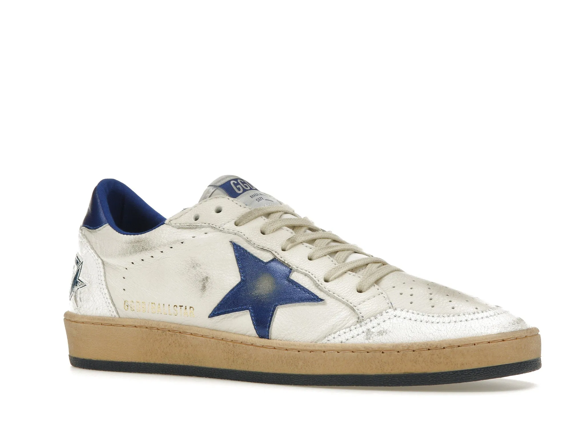 GOLDEN GOOSE BALLSTAR LOW WHITE BLUETTE