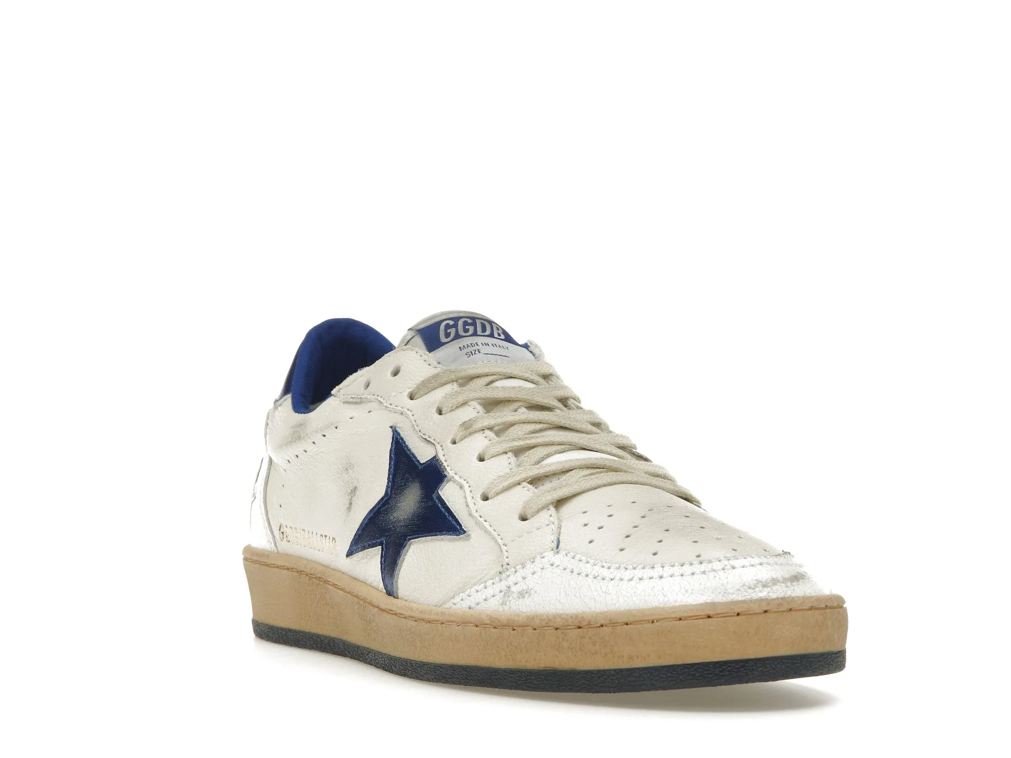 GOLDEN GOOSE BALLSTAR LOW WHITE BLUETTE