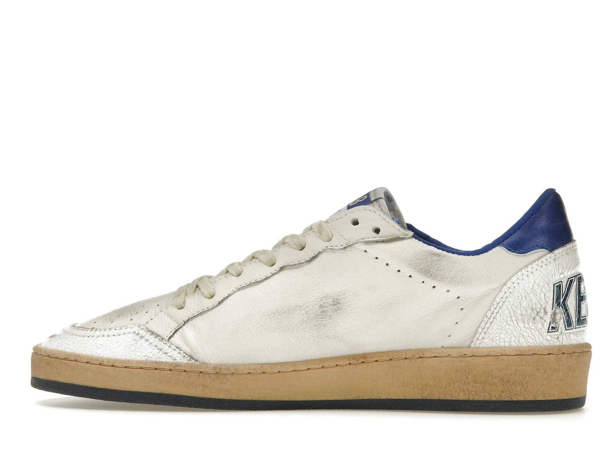 GOLDEN GOOSE BALLSTAR LOW WHITE BLUETTE