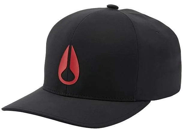 GORRA CON VISERA NIXON ARROYO  BLACK/RED
