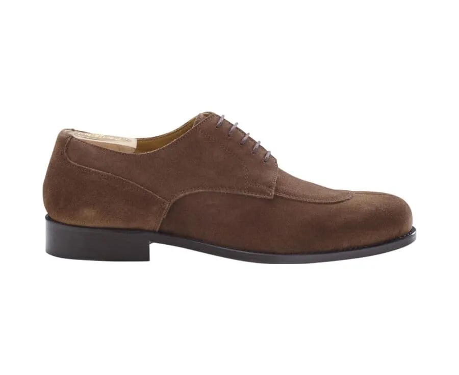 HAVANA SUEDE DERBY SHOES  LEATHER OUTSOLE  PADDINGTON