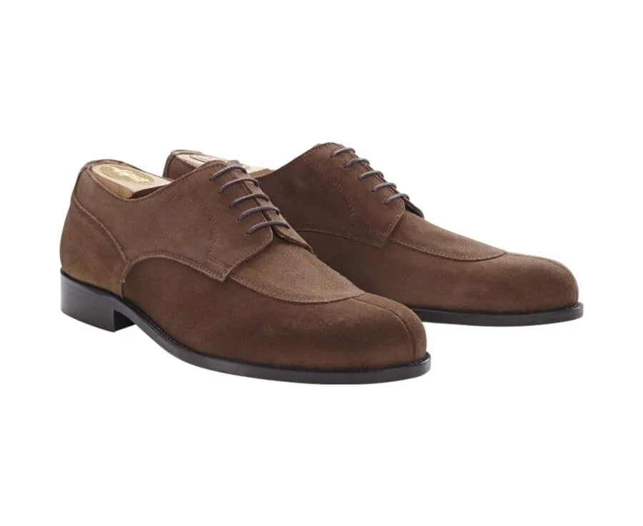 HAVANA SUEDE DERBY SHOES  LEATHER OUTSOLE  PADDINGTON