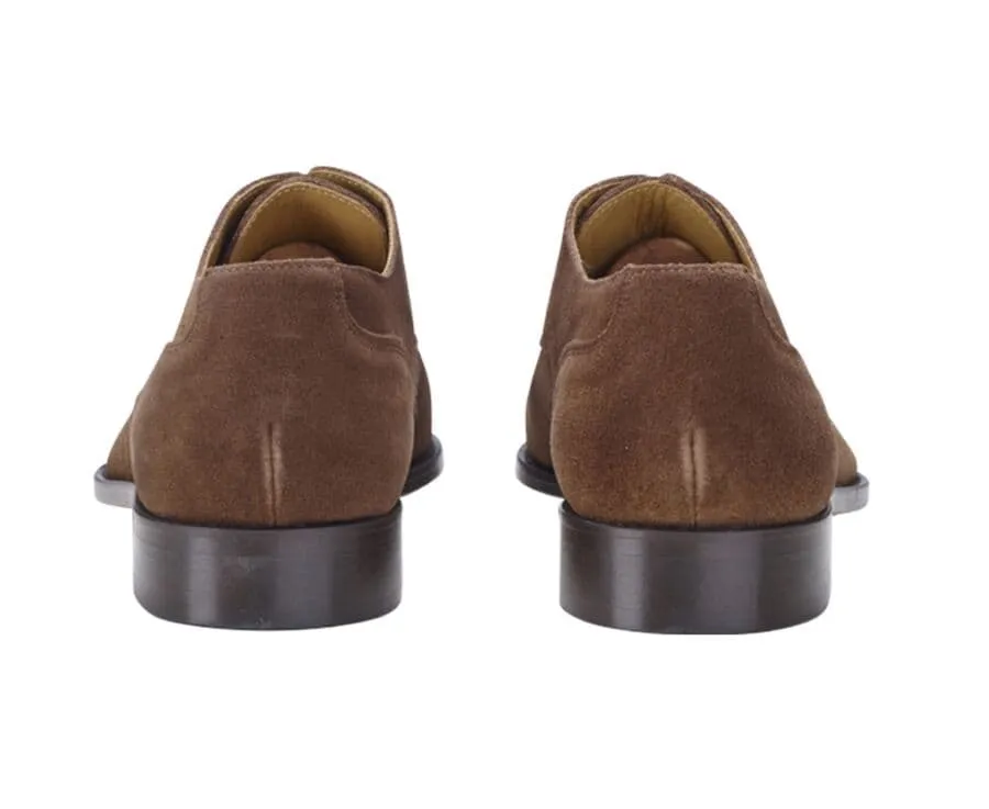 HAVANA SUEDE DERBY SHOES  LEATHER OUTSOLE  PADDINGTON