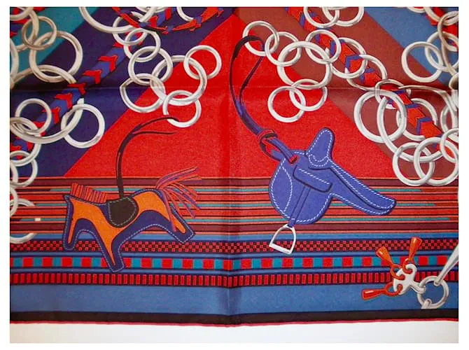 Hermès Bridas y gris gris Multicolor 