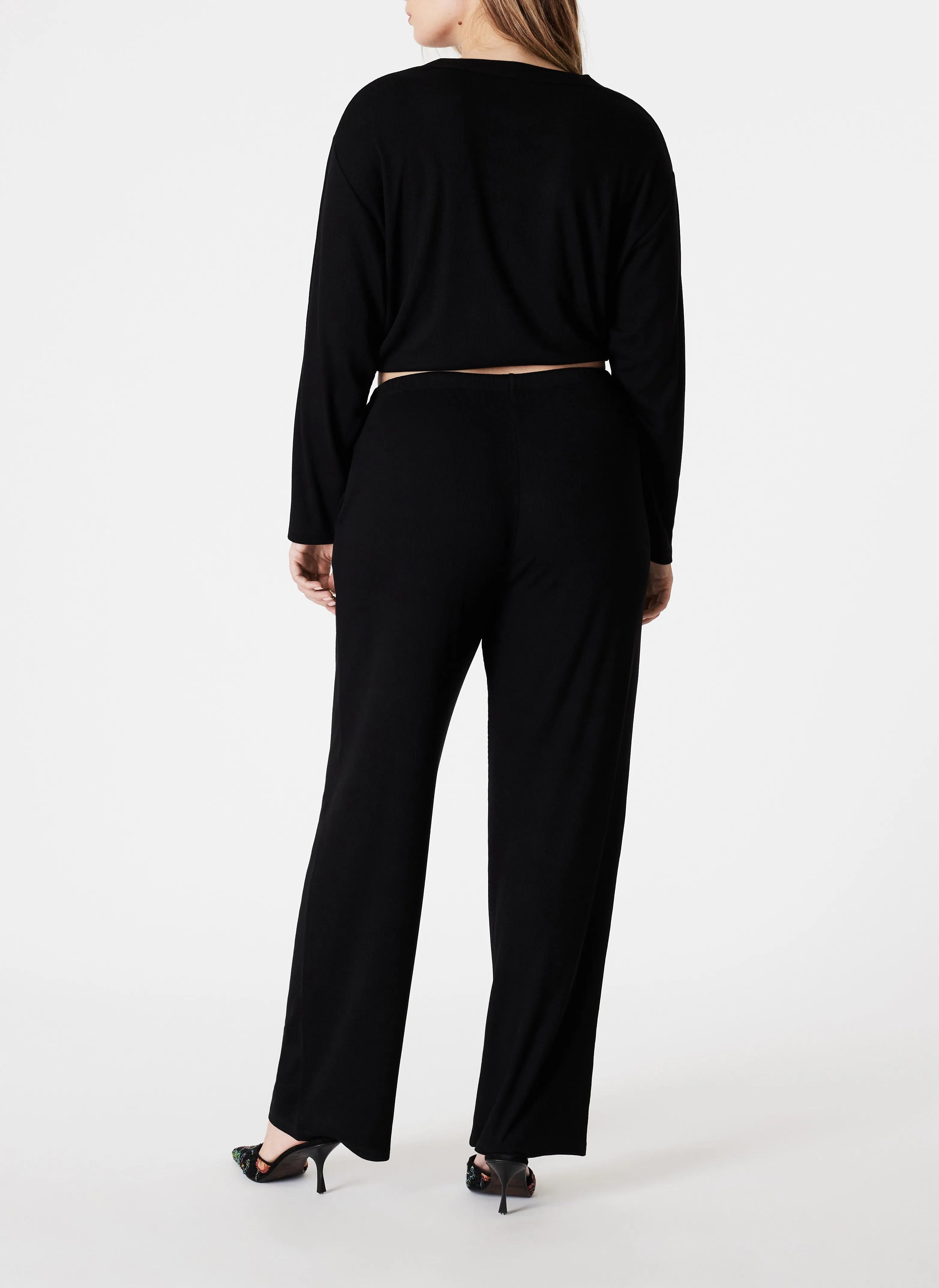 ICONE ELISE  PANTALóN DE PIJAMA DE CANALé EN NEGRO