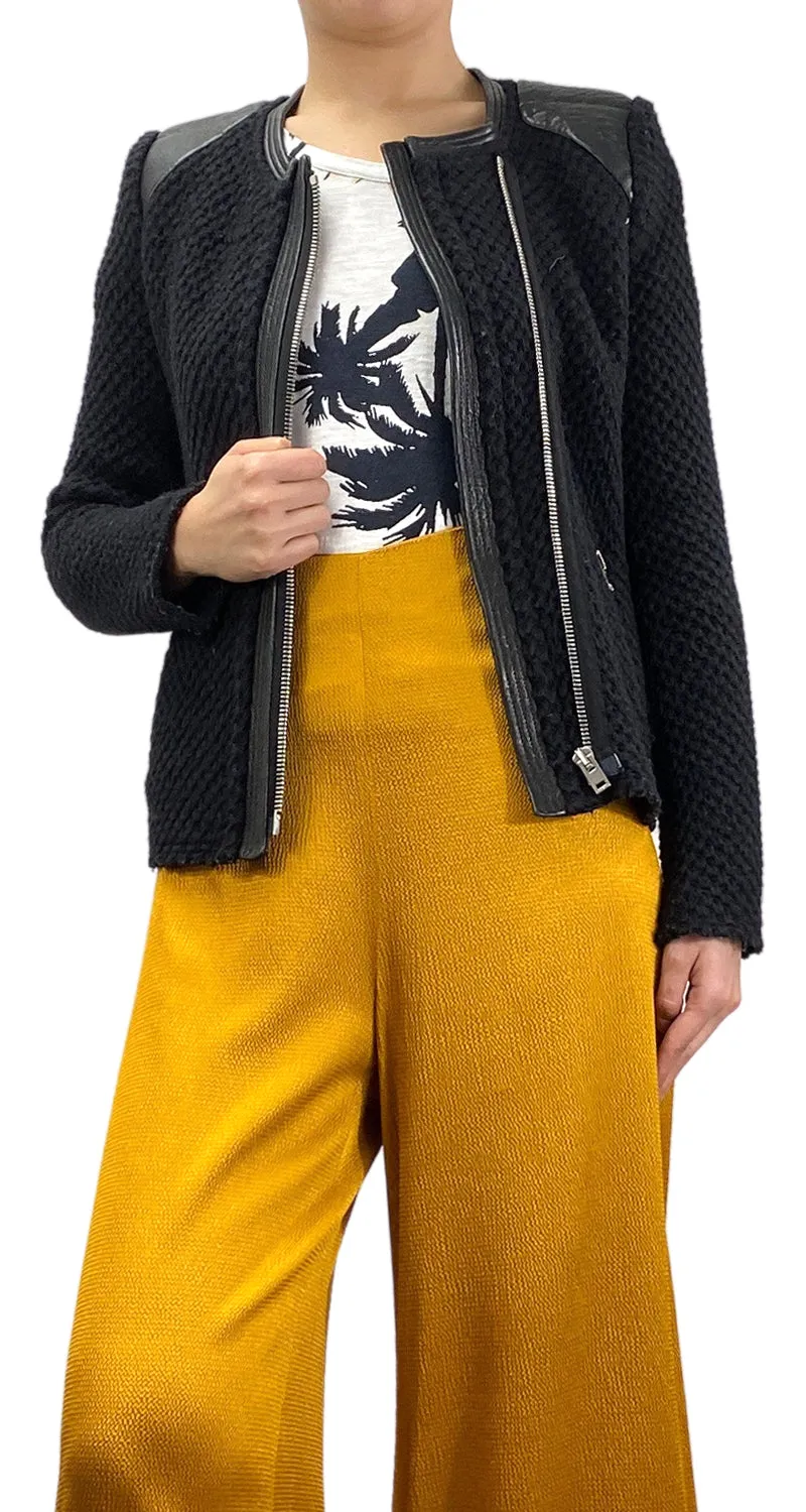 IRO Chaqueta Negra Tejida Lana
