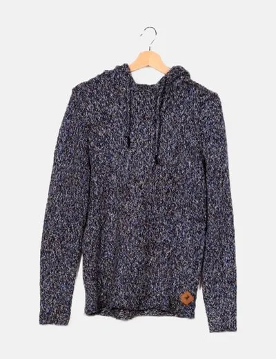 Jack & Jones Jersey punto jaspeado con capucha