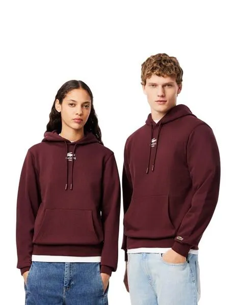 Jerseys, Punto y Sudaderas LACOSTE granate para Hombre.
