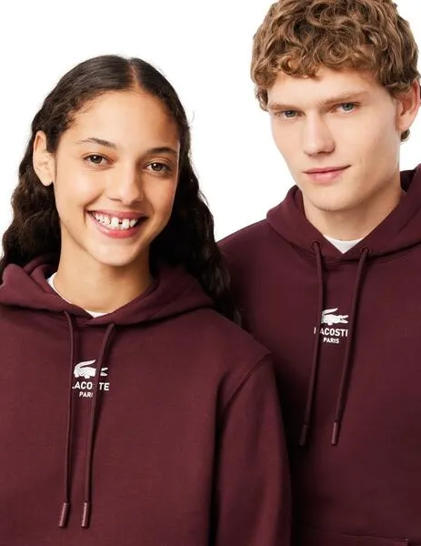 Jerseys, Punto y Sudaderas LACOSTE granate para Hombre.