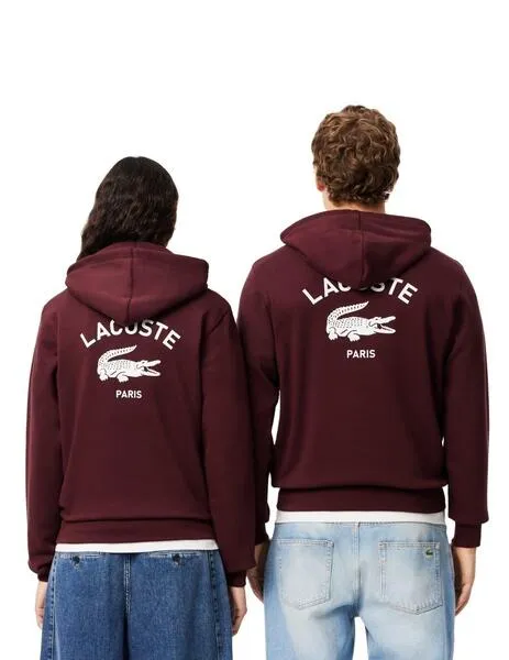 Jerseys, Punto y Sudaderas LACOSTE granate para Hombre.