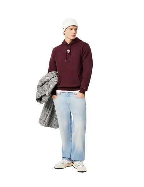 Jerseys, Punto y Sudaderas LACOSTE granate para Hombre.