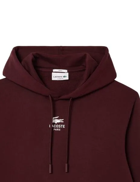 Jerseys, Punto y Sudaderas LACOSTE granate para Hombre.