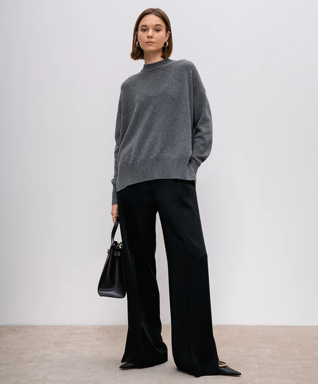 Jil Sander Black pants with slits