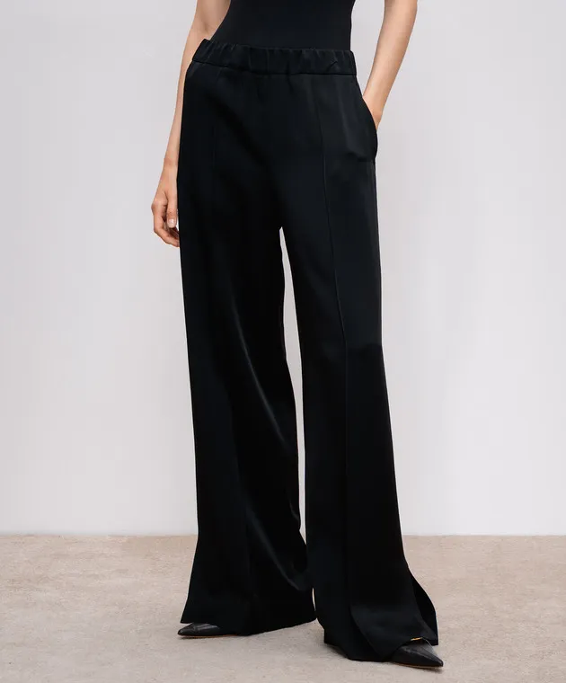 Jil Sander Black pants with slits