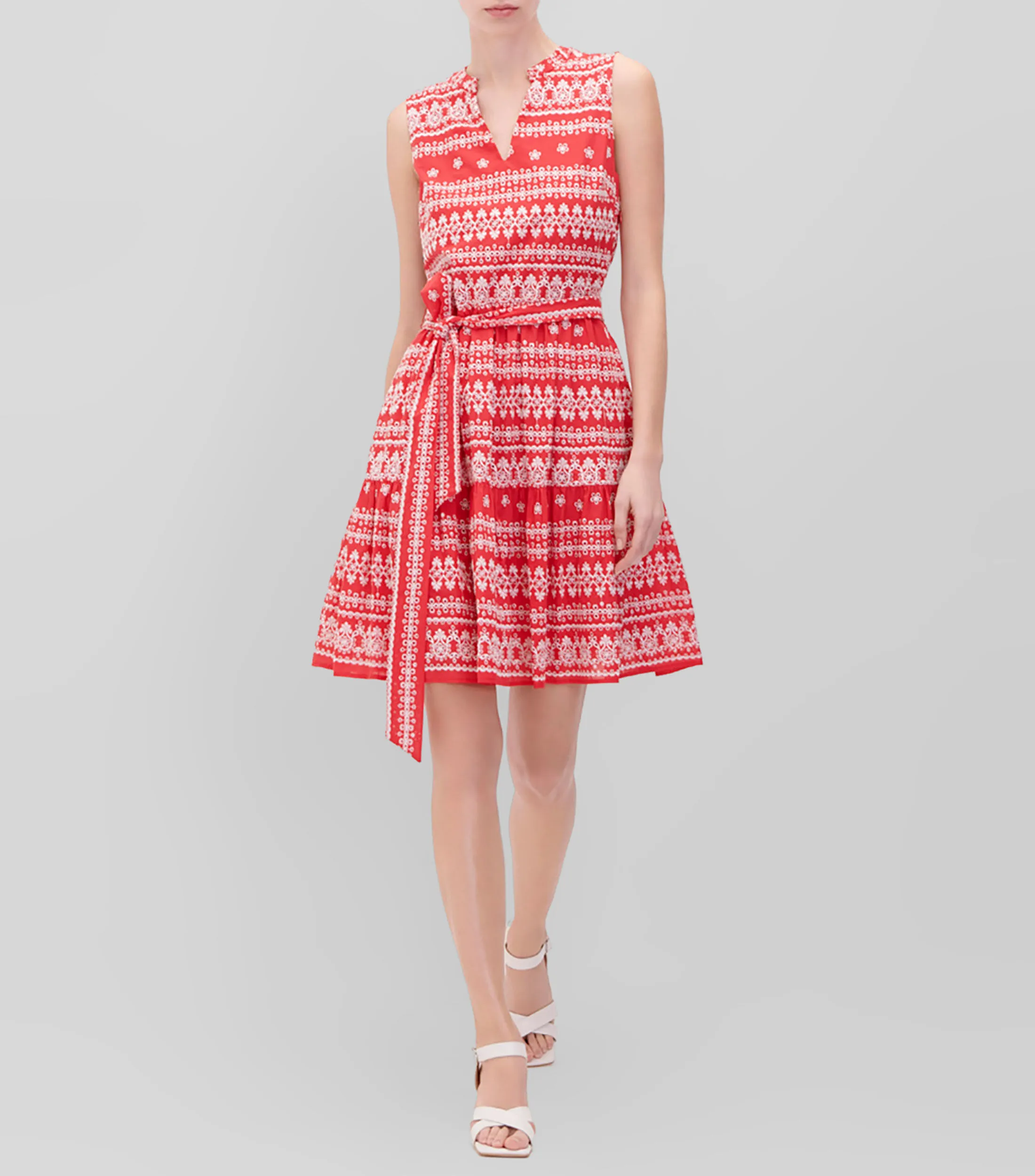 Julio Vestido Bordado Fit And Flare Mujer