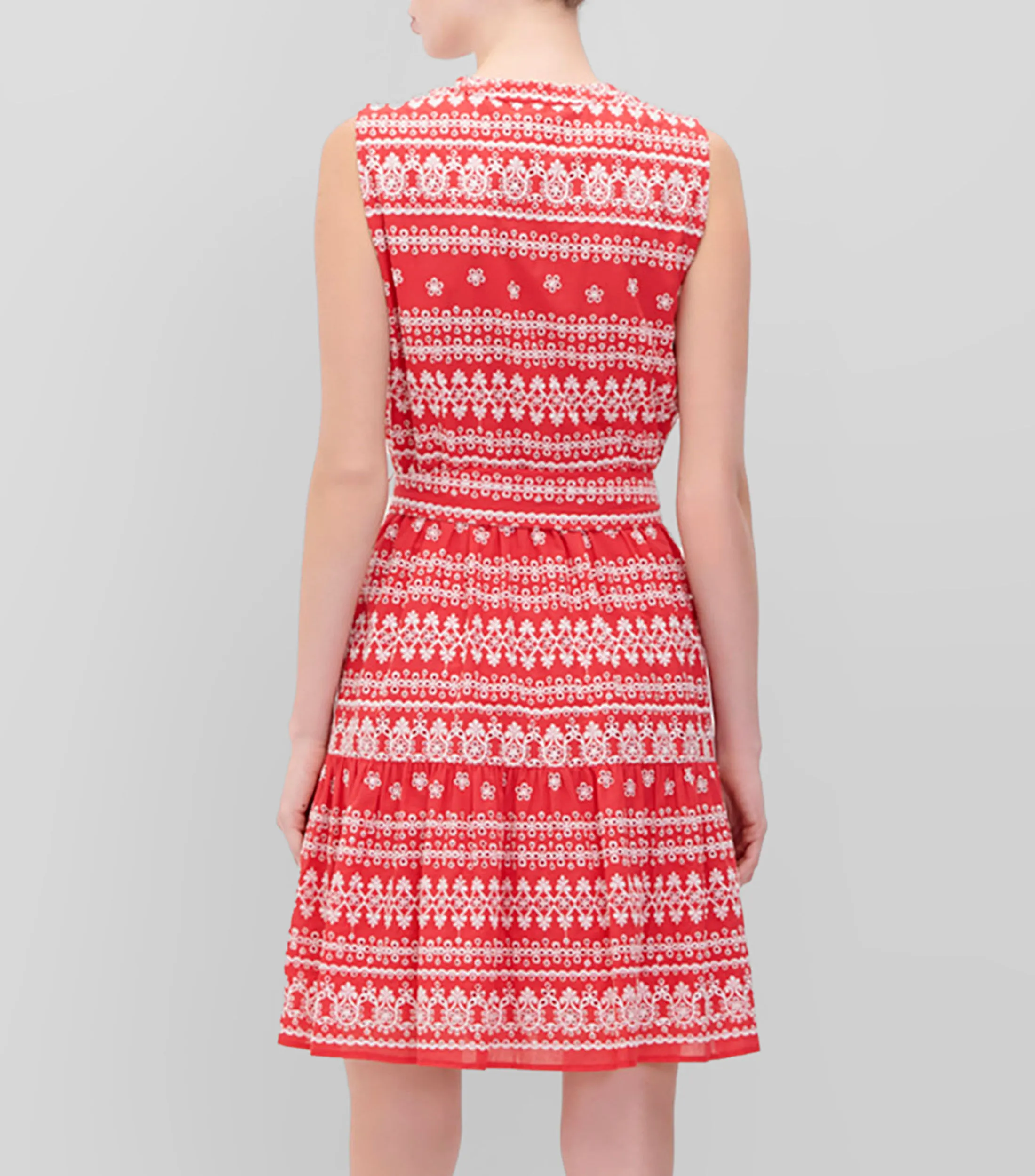 Julio Vestido Bordado Fit And Flare Mujer