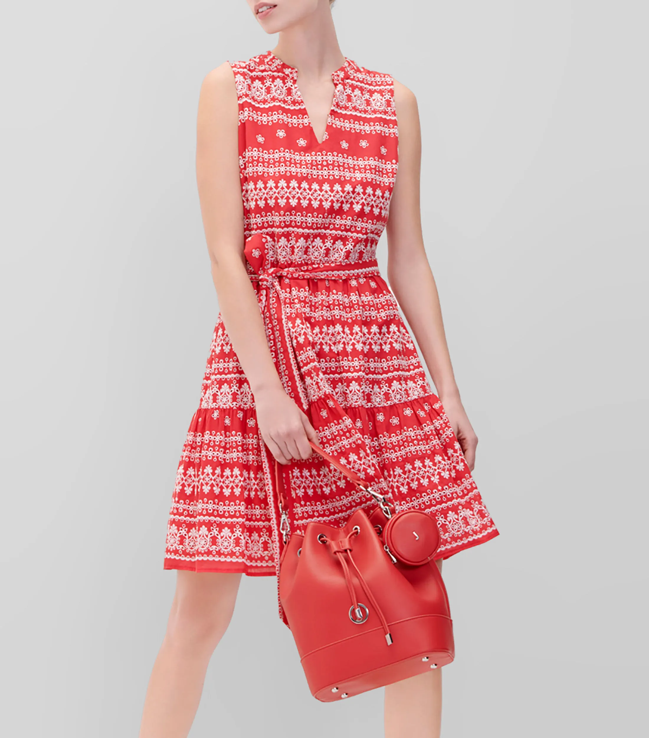 Julio Vestido Bordado Fit And Flare Mujer