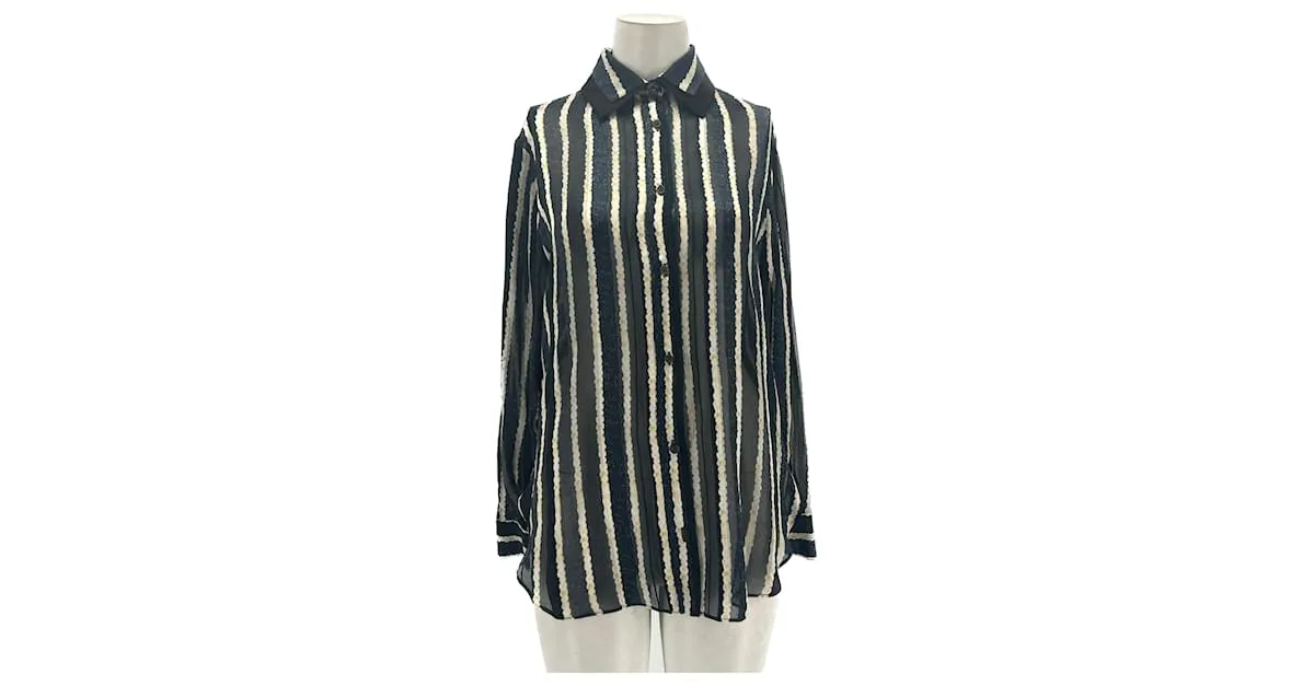 KENZO Camisetas.fr 36 Seda Negro 