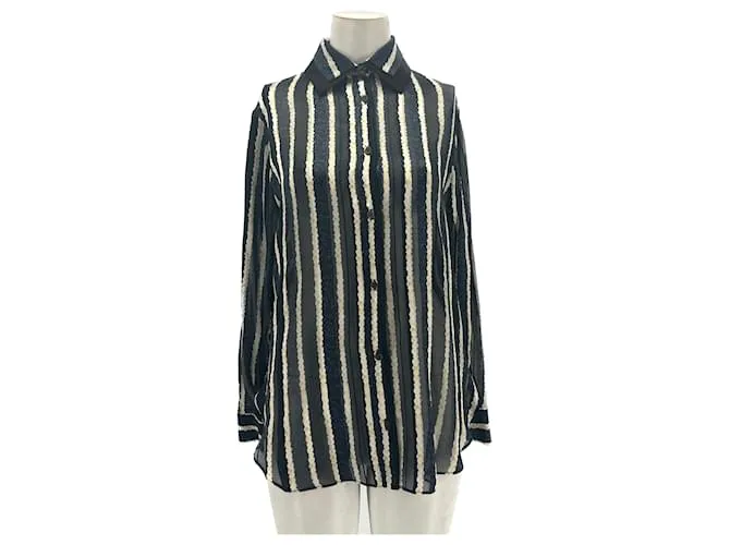 KENZO Camisetas.fr 36 Seda Negro 