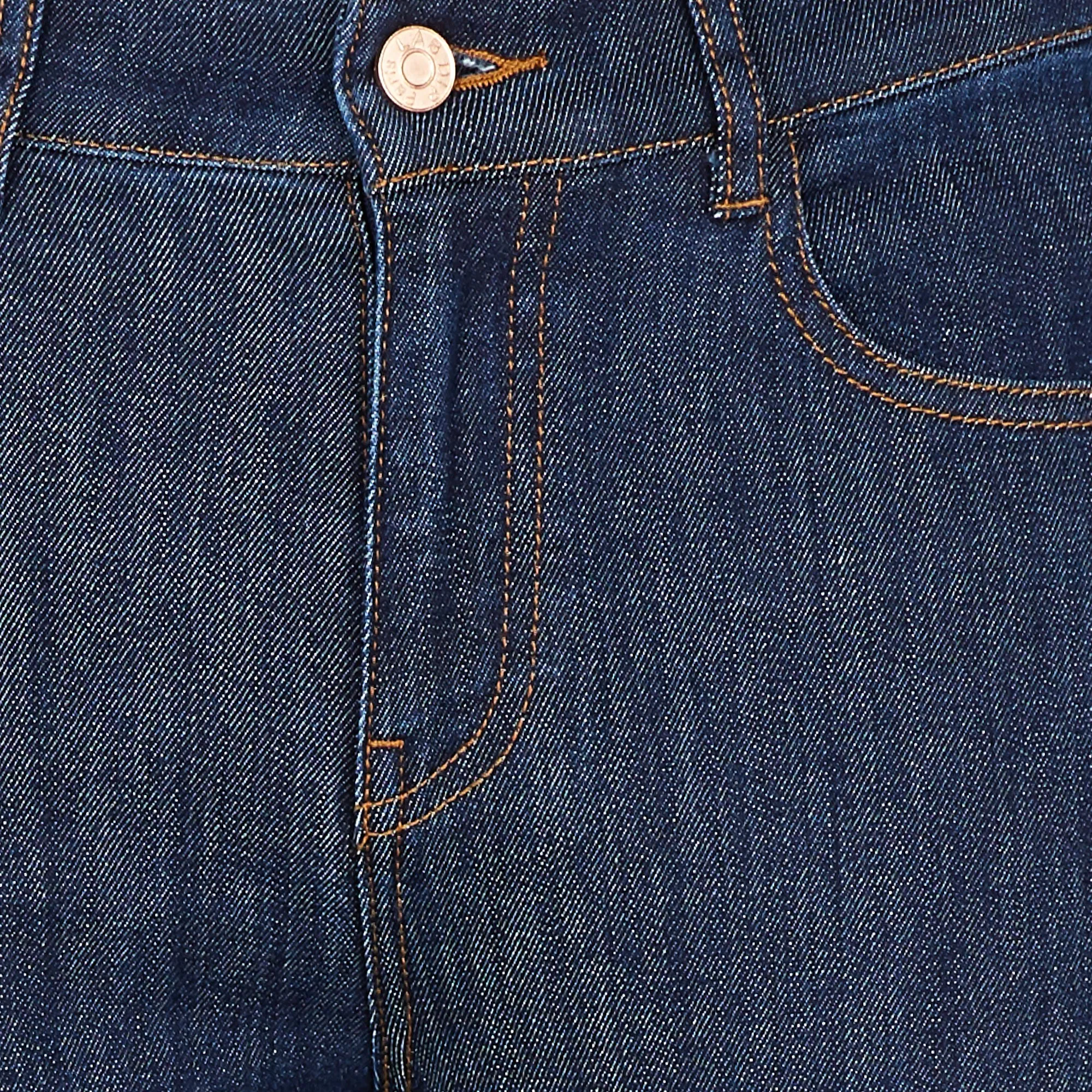 LAB DIP JOAN  VAQUERO SKINNY OSCURO DE TALLE ALTO EN AZUL