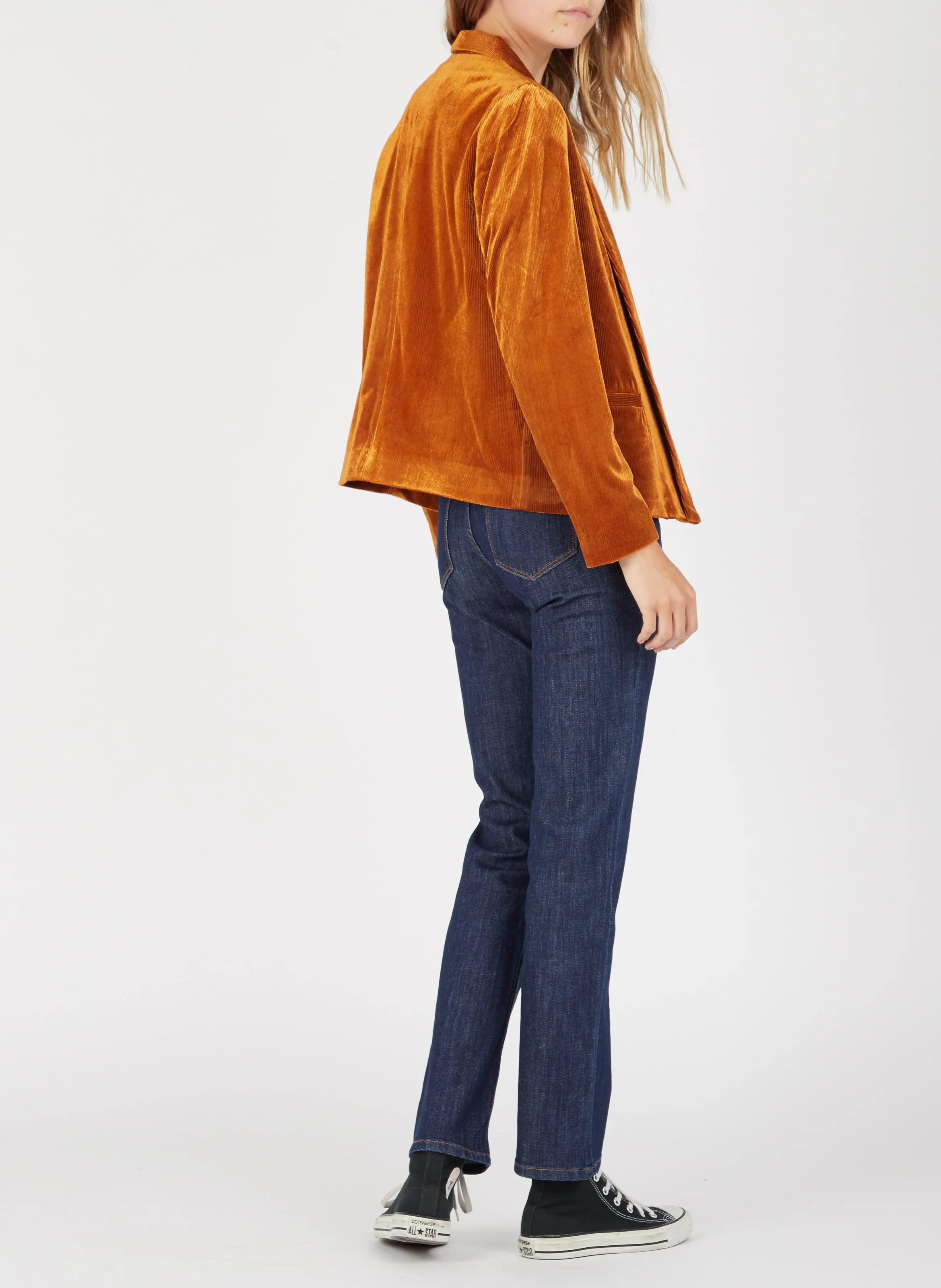 LAB DIP JOAN  VAQUERO SKINNY OSCURO DE TALLE ALTO EN AZUL