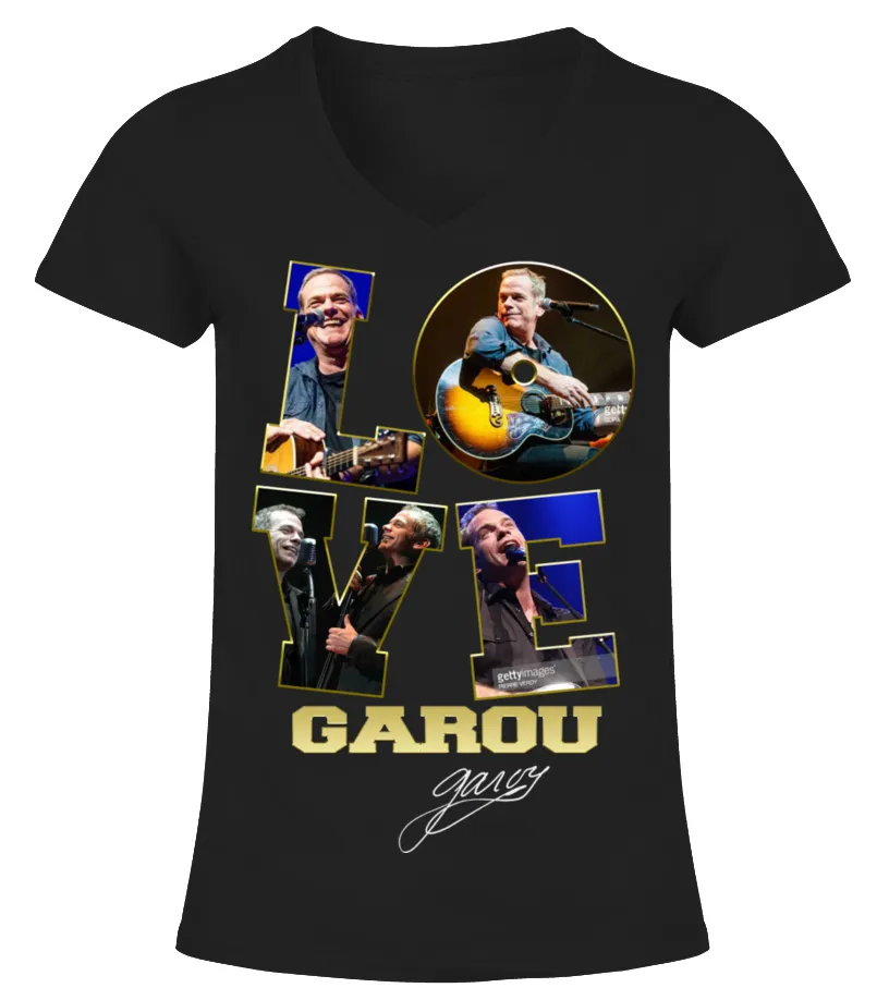 LOVE GAROU Camiseta cuello pico Mujer
