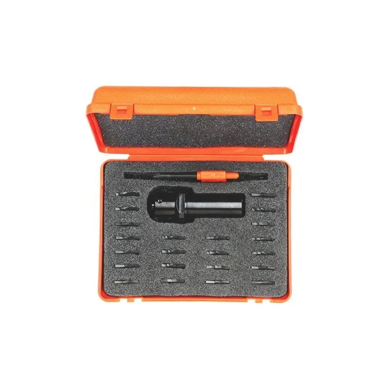 Maletin con 1 portacuchillas + 22 cuchillas para CNC