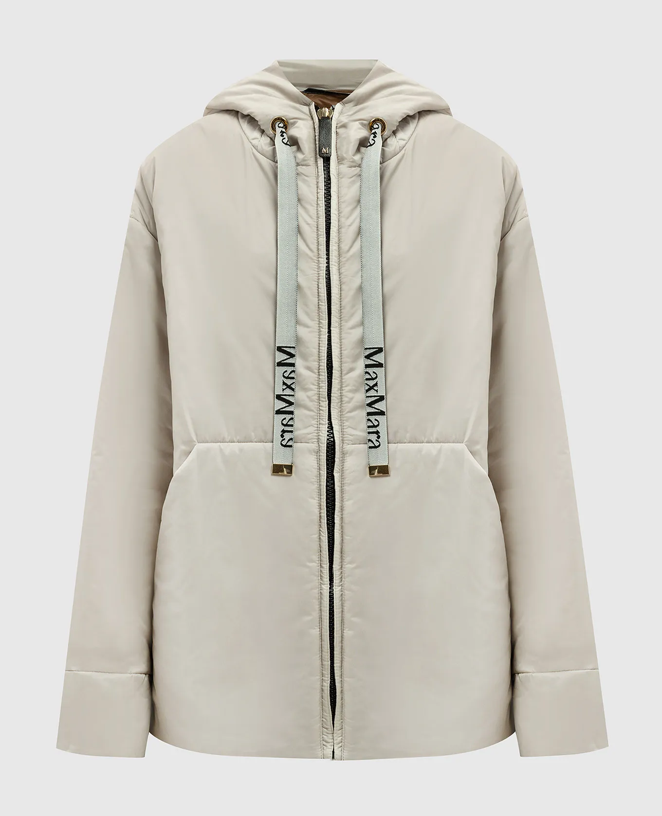 Max Mara GREENDA gray jacket with logo