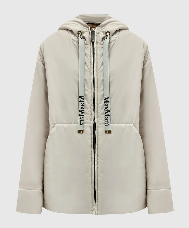 Max Mara GREENDA gray jacket with logo