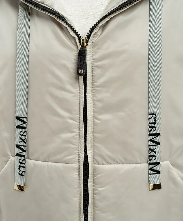 Max Mara GREENDA gray jacket with logo