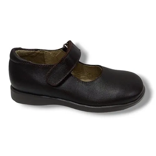 Merceditas Colegial Acebos 2447 MARRON CORDONETS
