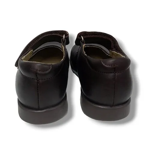 Merceditas Colegial Acebos 2447 MARRON CORDONETS