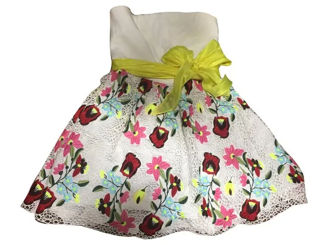 Mini vestido manoush Rosa Blanco Roja Azul Multicolor Verde Amarillo 