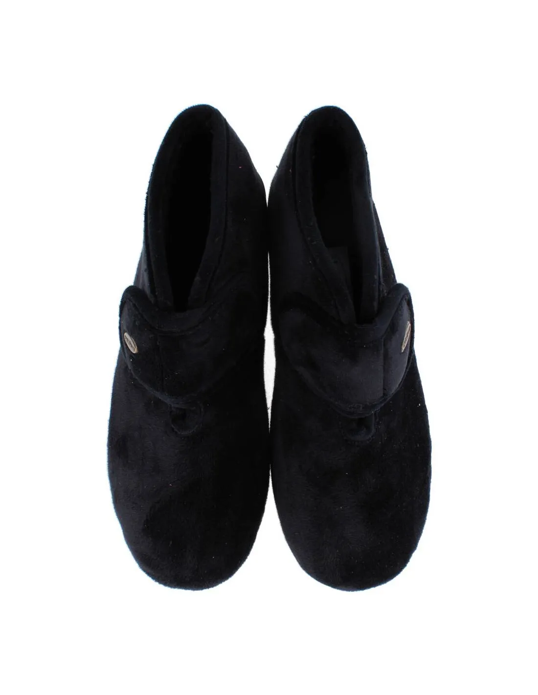 NATALIA  BOTA DE CASA VELCRO NEGRO