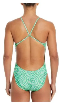 Nike Swim Bañador de 1 pieza Nike Swim Hydrastrong Multi Print Mujer Verde