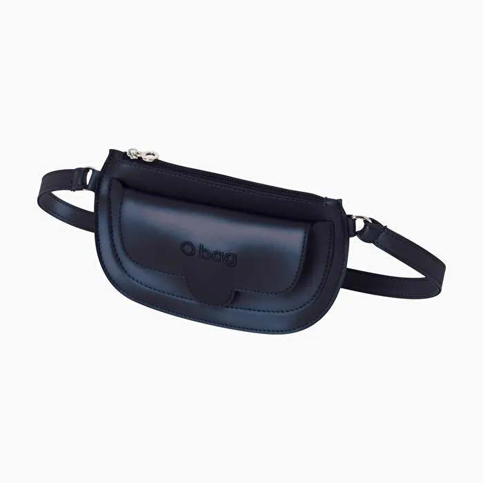 O bag bum azul marino metal